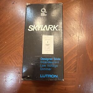 LUTRON SLV-600P-BL SKYLARK 600W MLV SINGLE POLE DIMMER BLACK NEW